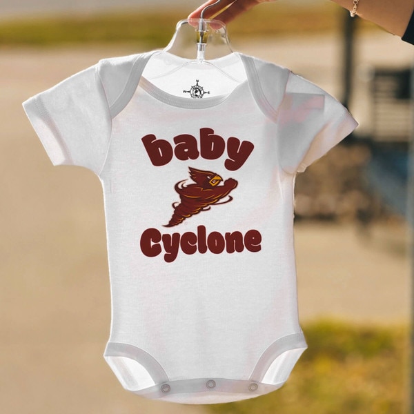Creative Knitwear Infant Baby Cyclone White Bodysuit